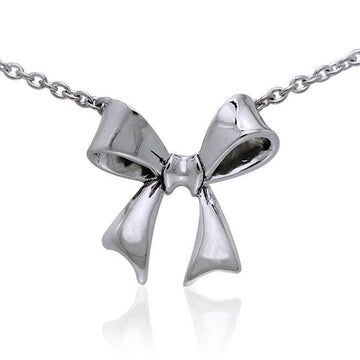 Large Tied Ribbon Necklace TNC260 - Jewelry